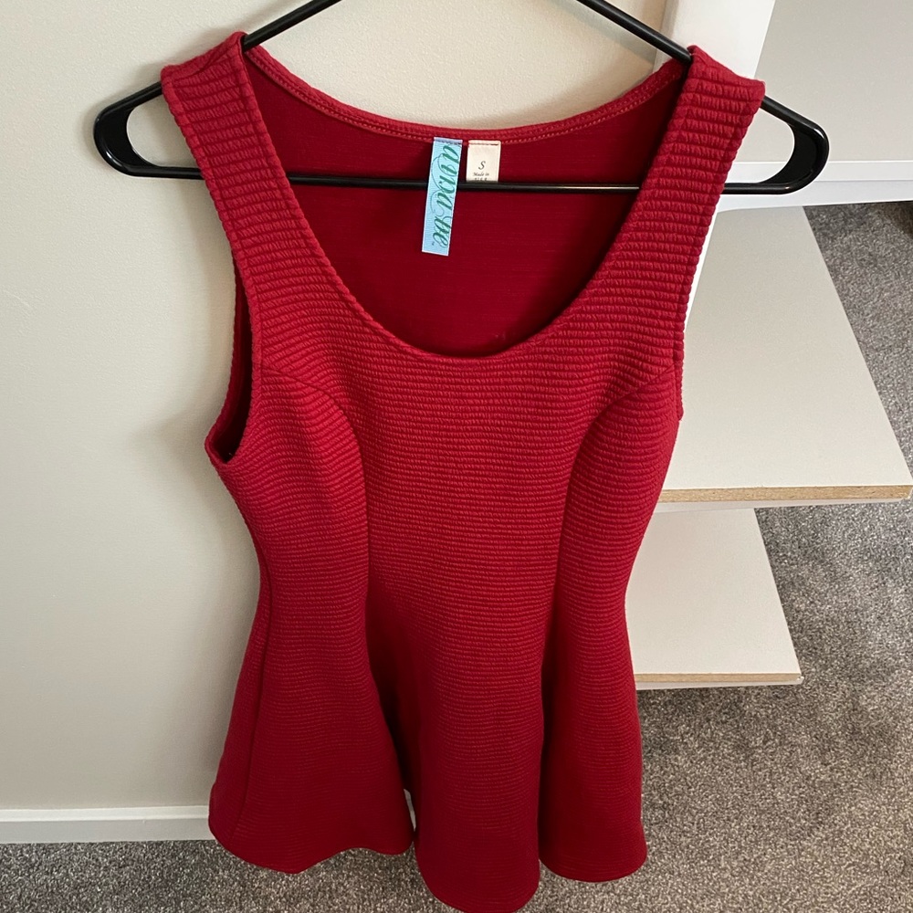 Dina Be Red Fit & Flare Dress